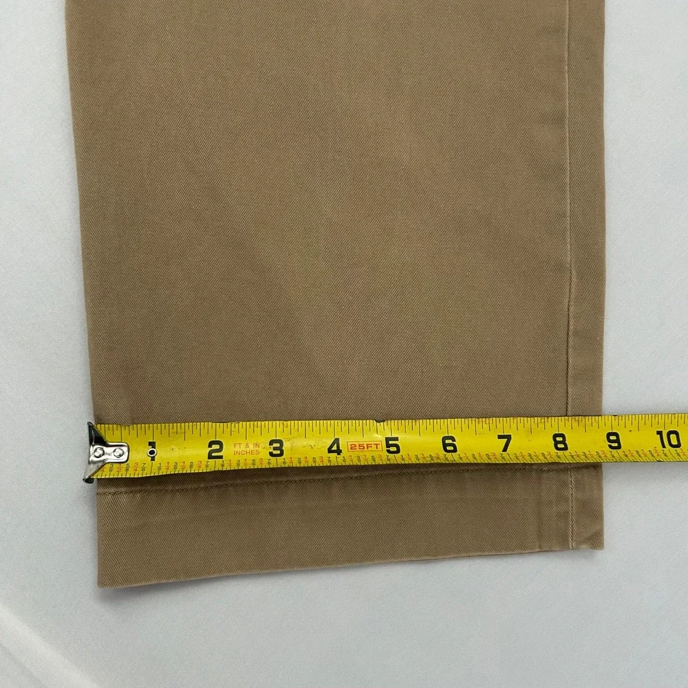 Polo Ralph Lauren Pants Mens 34 Tan Khakis Twill Chino Classic Fit Cotton Casual